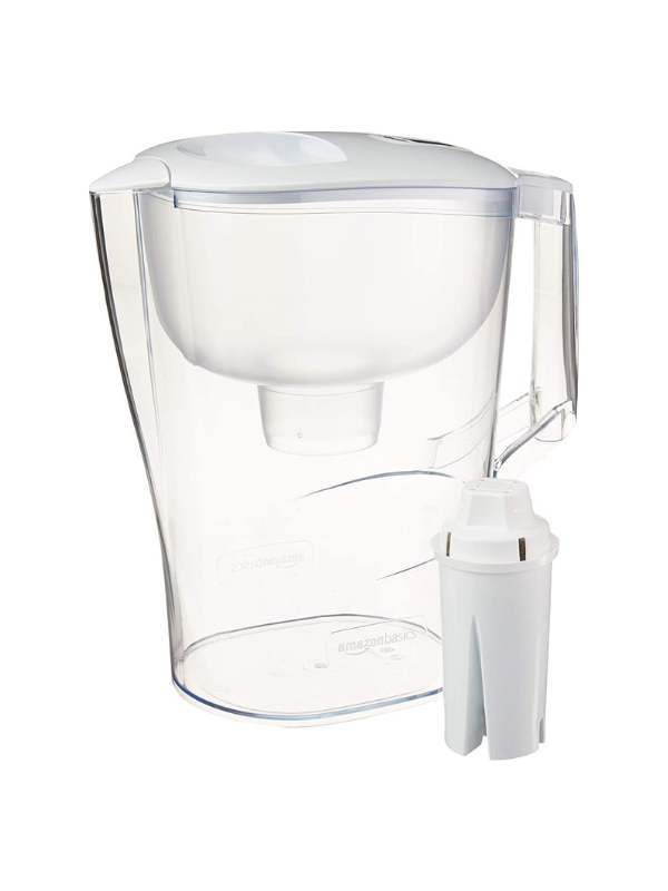Amazon Basics Water Filter Pitcher - Compatible with Brita